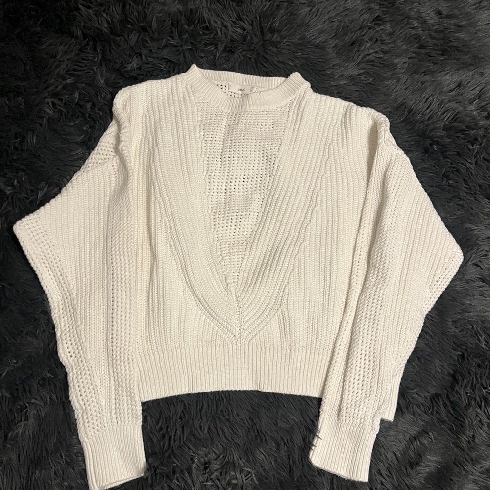 MNG KNITTED CROP SWEATER